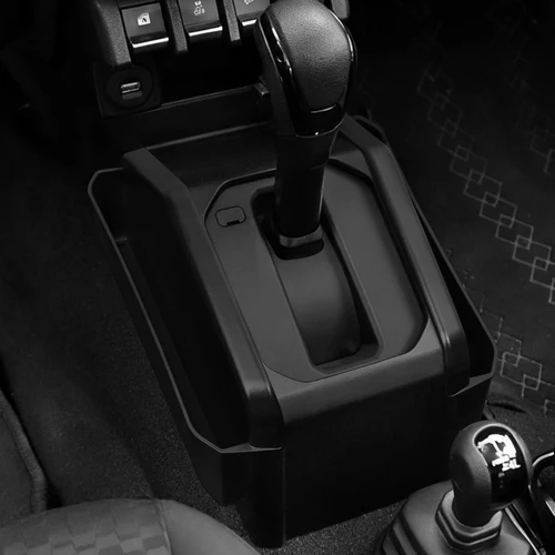 Imagen 2 del producto 2 uds para Suzuki Jimny 2024 2025 Control Central caja de almacenamiento colgante bandeja organizador orden accesorios interiores de coche negro