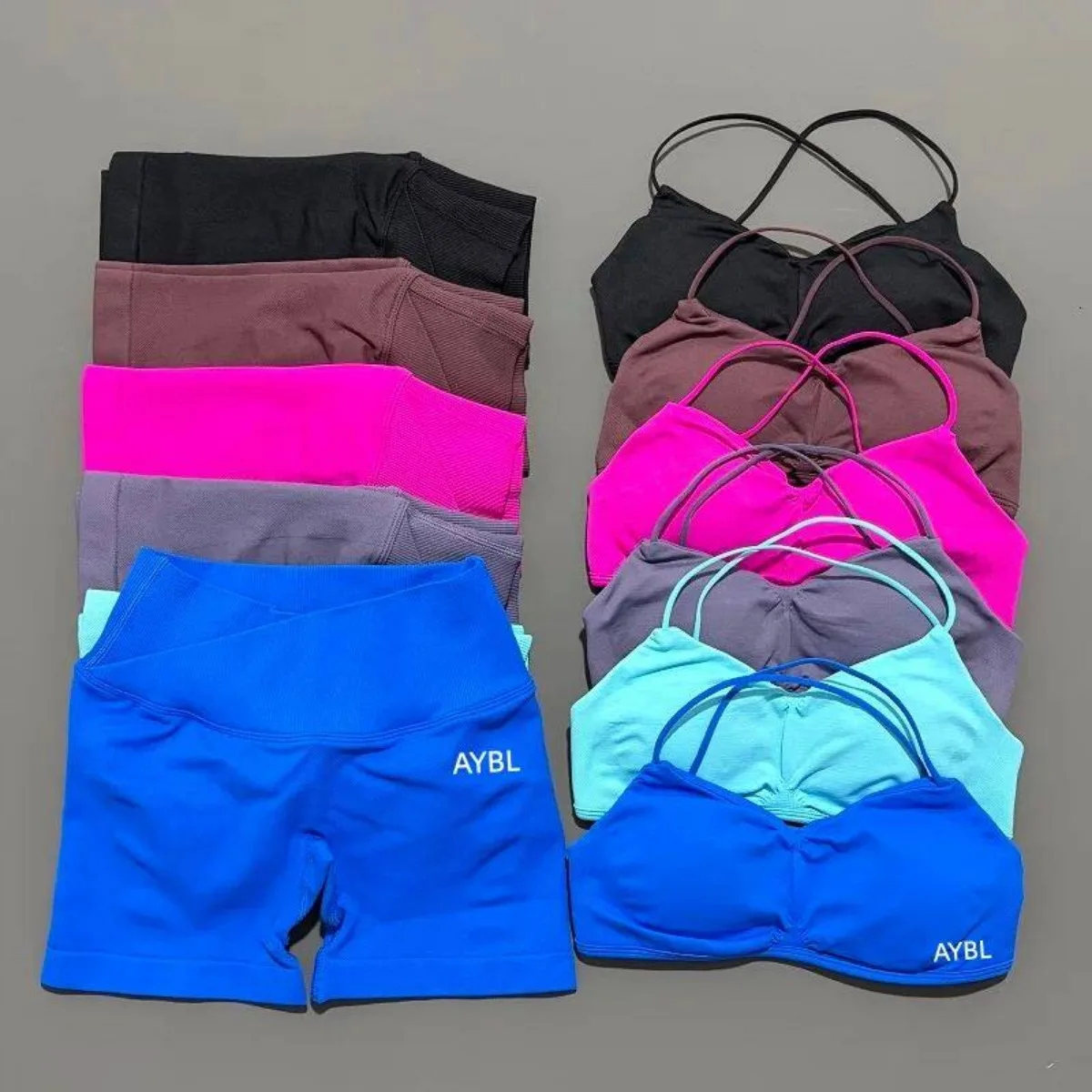 

2 Pieces Vision Sports Bra Yoga Set Gym Clothes Non See Through Supportive Elastic Stretch Leisure Athleisure Daily Pilates Outd