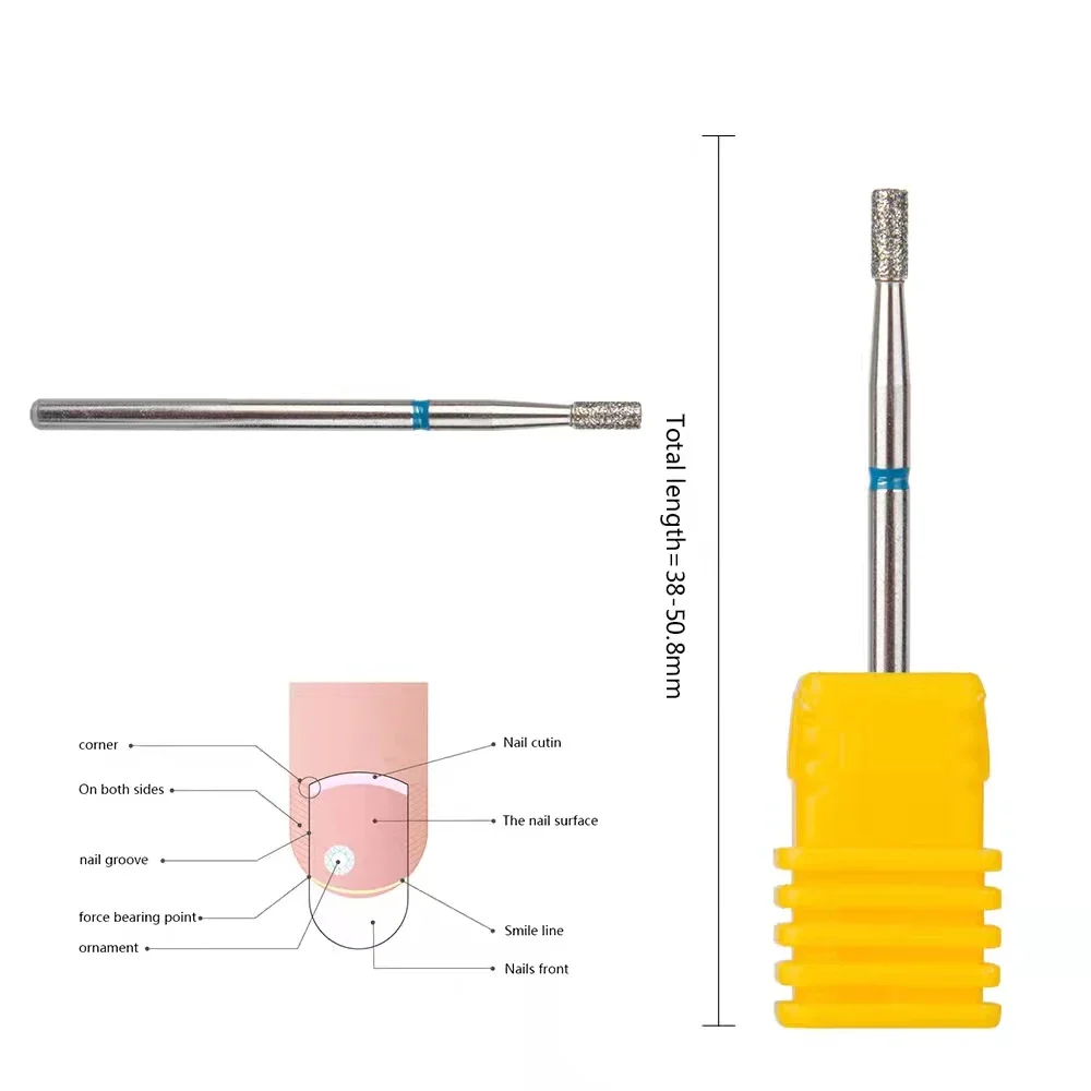 5 Pcs/Lot Carbide Milling Cutter For Manicure Removing Gel Varnish Burr Emery Nail Drill Bits Customized