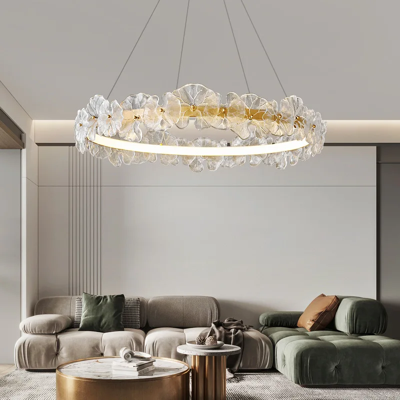 

Nordic Modern Crystal Chandelier Elegant Ceiling Light for Living Room Restaurant Villa Bedroom Luxury Lighting