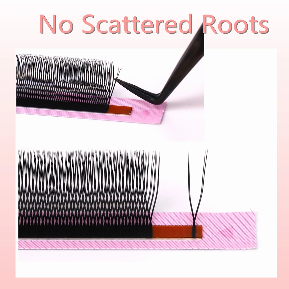 RUJADE 3D 4D 5D Wimper U-vorm YY W Stijl Faux Nertsen Wimpers Gemakkelijk te plukken Snel Enten Langdurige Uitbreiding Make-up Cilio