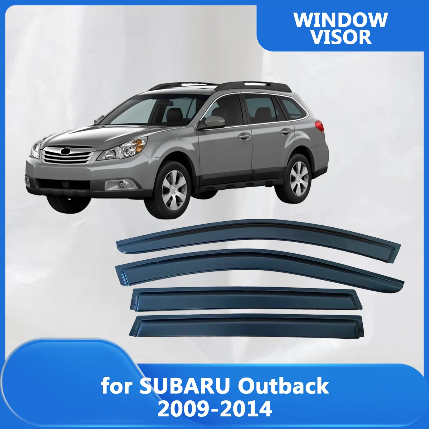 

Window Visor for Subaru Outback 2009 2010 2011 2012 2013 2014 Wind Deflectors Rain Guards Door Visor Vent Shades Ventvisor