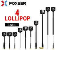 2pcs Foxeer Lollipop 4 Lollipop V4 2.6dBi High Gain FPV Antenna LHCP RHCP SMA/ RP-SMA/ MMCX/ UFL Plug For FPV Drone VTX Goggles