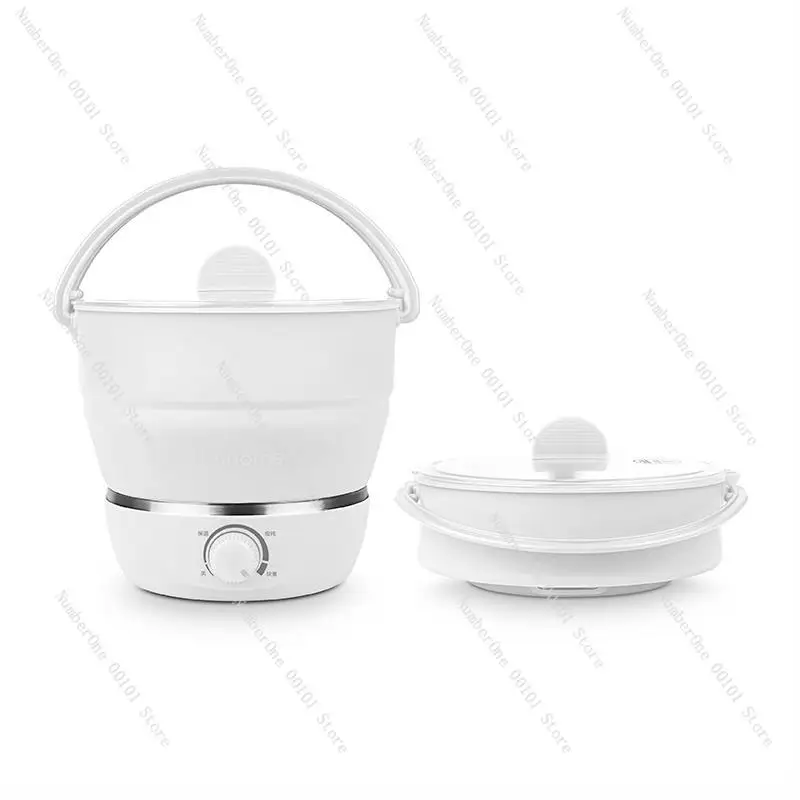 Foldable electric Hot pot portable multifunctional electric stew pot dual voltage travel pot electric kettle