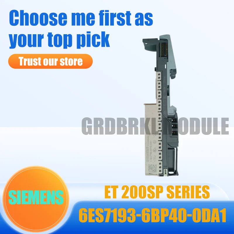 Novo Módulo PLC Original SIEMENS 6ES7193-6BP40-0DA1 SIMATIC ET200SP 24V DC