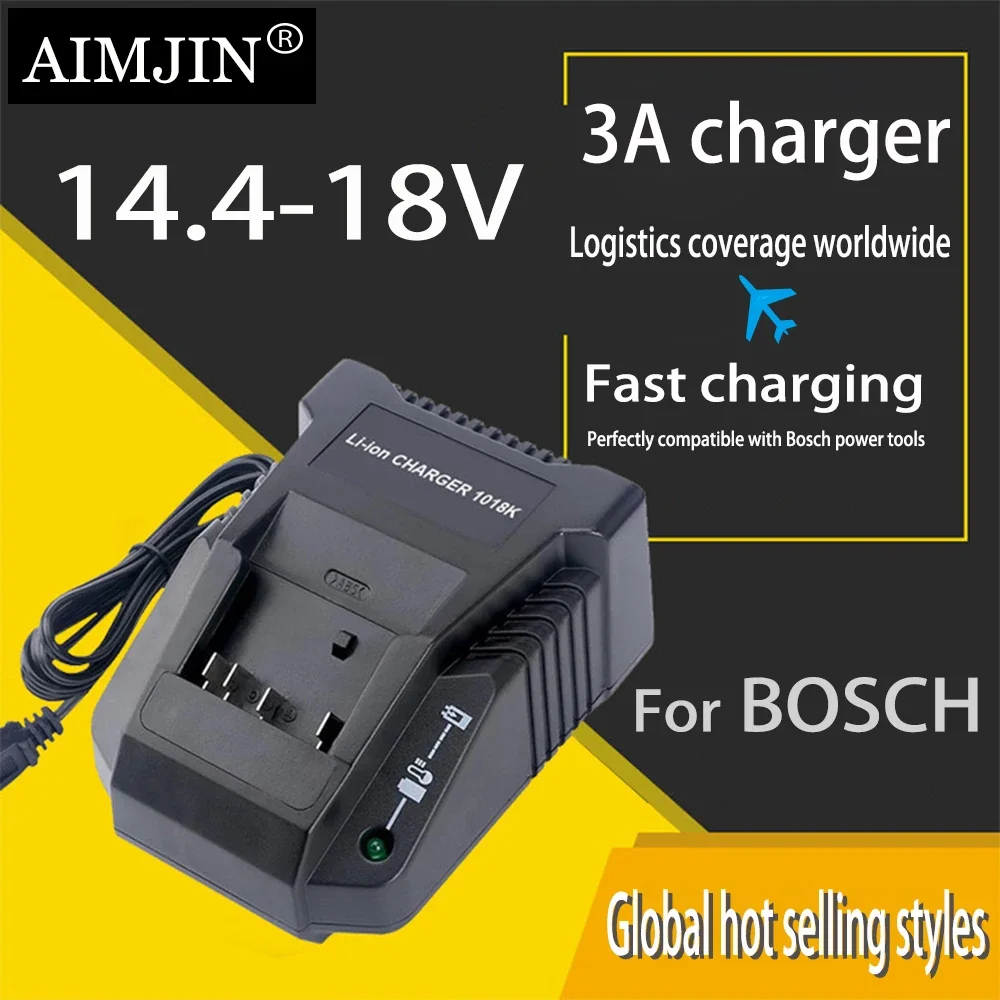 

For Bosch charger 3A 18V 14.4V Li-Ion charger Per BAT609 BAT609G BAT618 BAT618G Caricatore AL1860CV AL1814CV