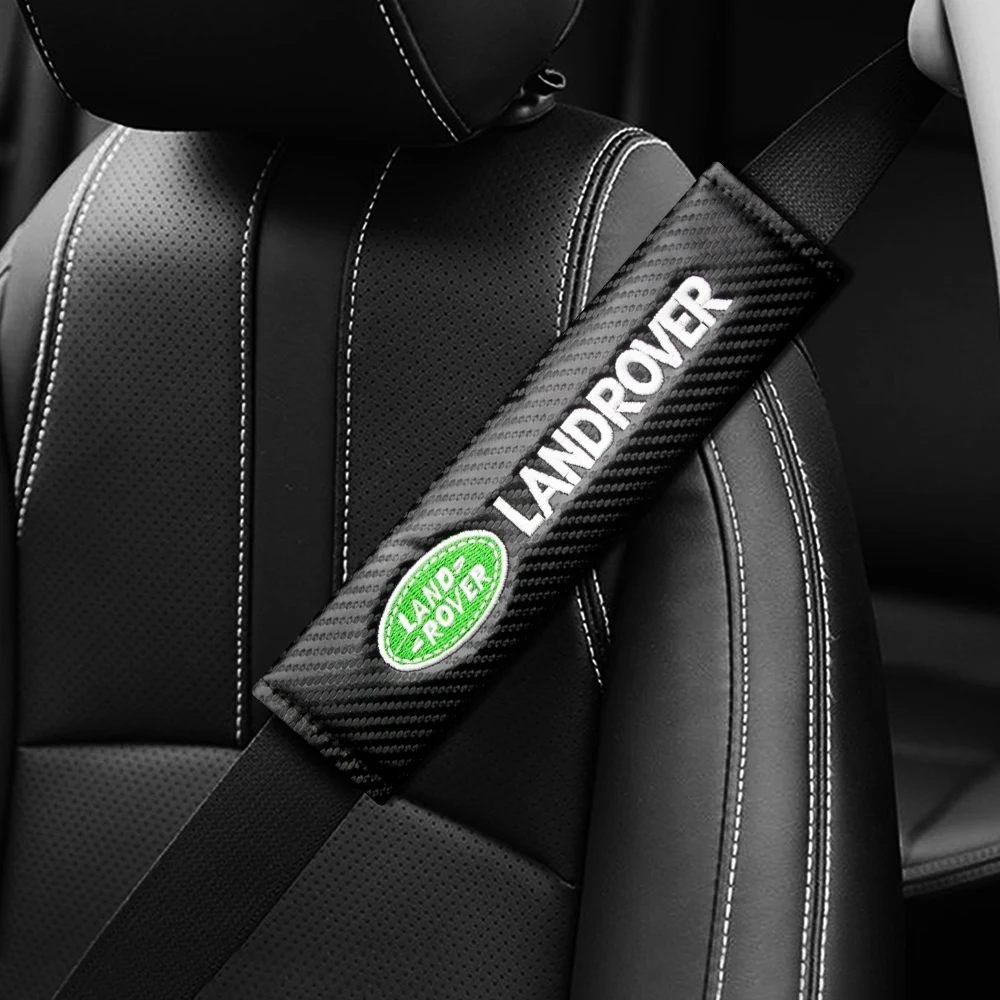 Image of 2 Stück Premium-Autositzgurt-Abdeckung, Schulterprotektorpolster für Land Rover Range Rover Defender Discovery Evoque Freelander Styling