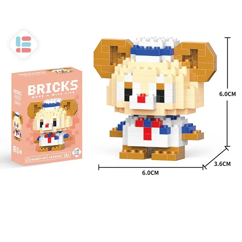 Sanrio Kuromi, Hello Kitty, Bausteine, Disney, Mickey Mouse Club, Anime-Modell, Bausteine, Spielzeug für Kinder, Geschenke.