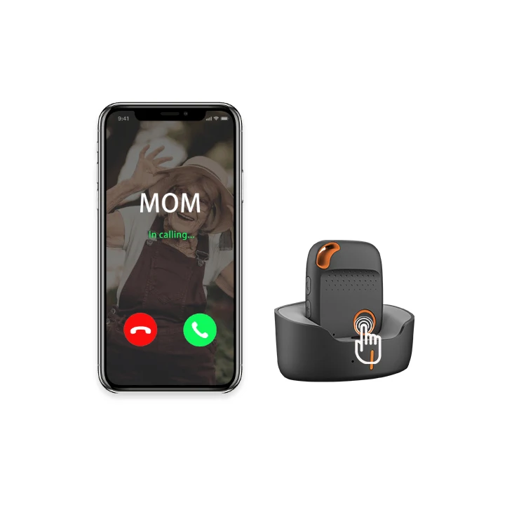 

Seniors Telecommunication Solutions Emergency SOS Calling Help Alarm Small GPS Tracking Device With Two-way Call