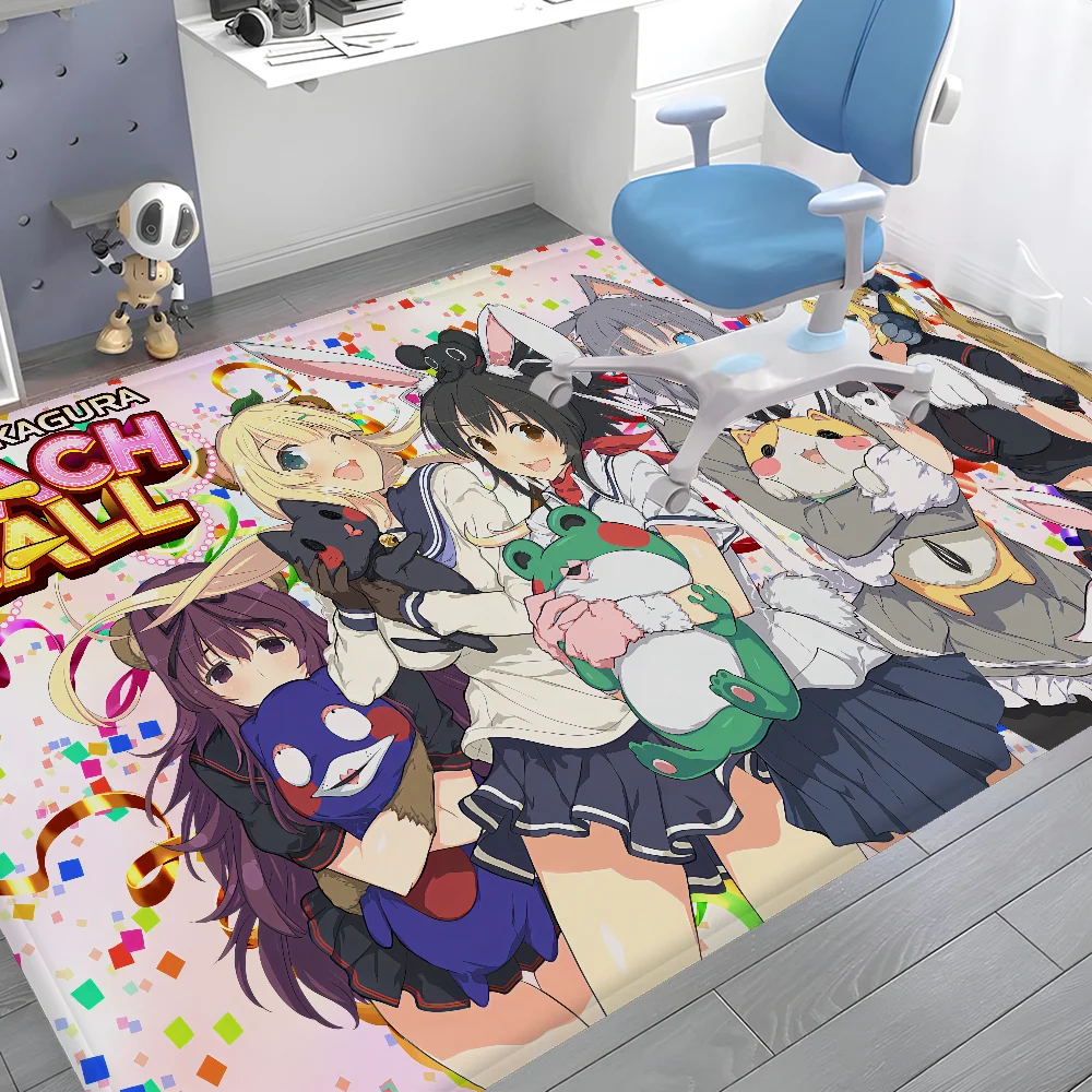 Game Senran Kagura Peach Entrance Door Mat Anti-slip Absorb Water Long Strip Cushion Bedroon Mat Toilet Rug