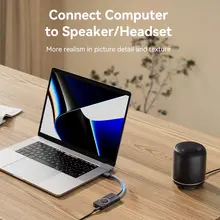 USB External Sound Card for PC PS4 Macbook #5