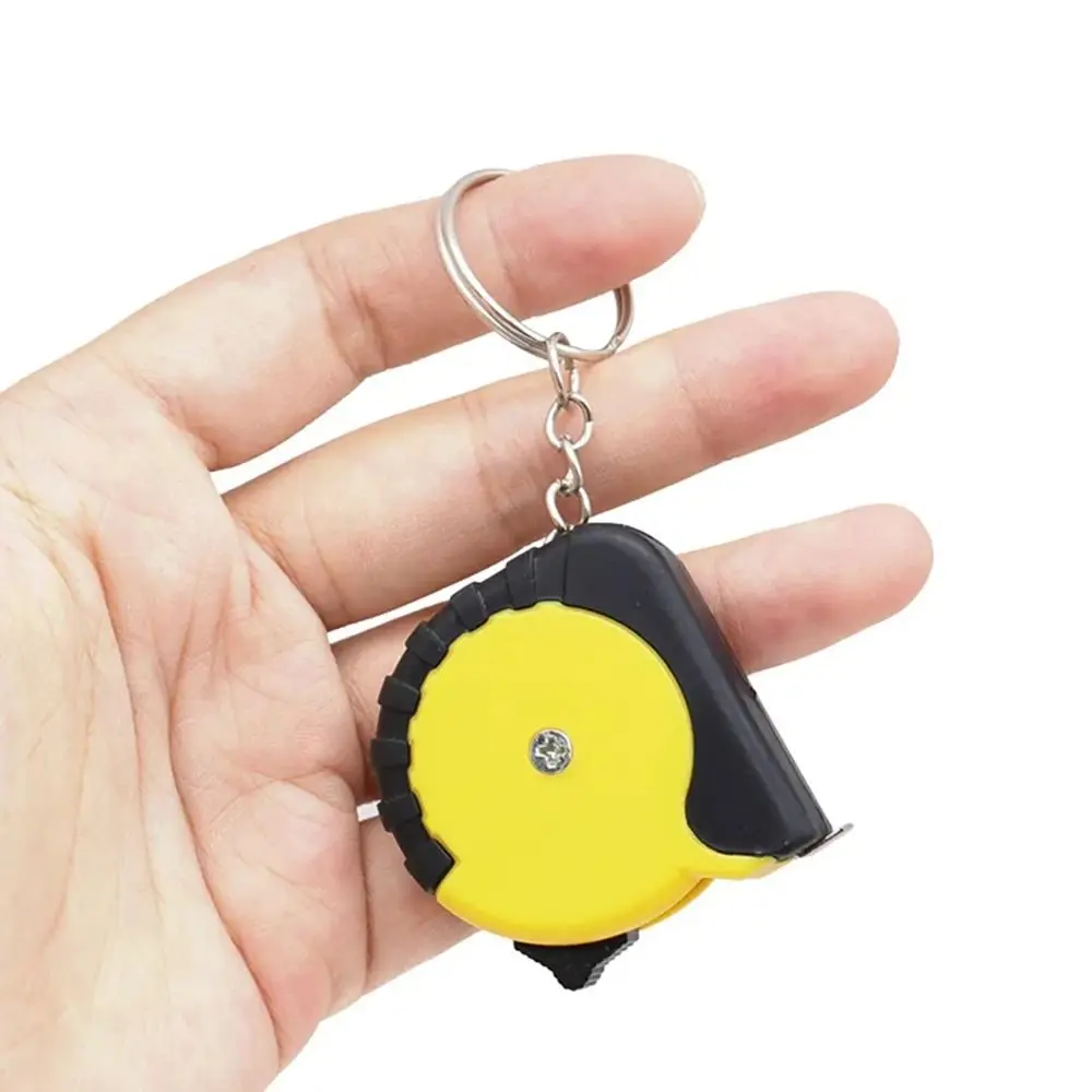 Portable 1m/3FT Tape Measure With Keychain Measuring Tool Carpentry Ruler Wear-Resistant Thickened Steel Tape