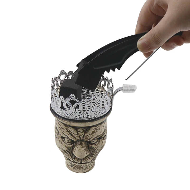 1 قطعة ملاقط شيشة تشيتشا Cachimba Narguile اكسسوارات المعادن الشيشة الشيشة الفحم تونغ انبوب ماء التدخين