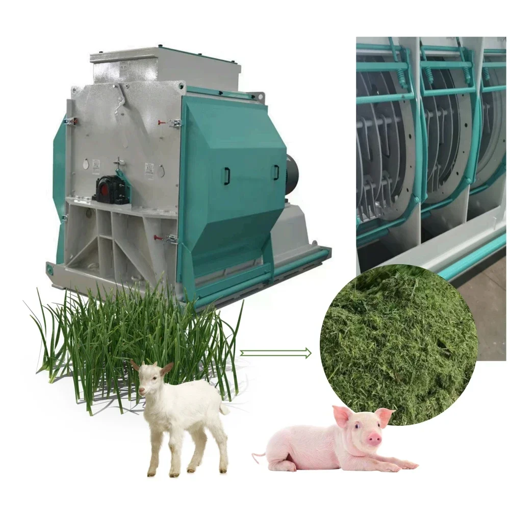 Hongyang Plant crop straw cattle and sheep flocks and herds feed coarse crude grinding forage grinder pasture hammer mill