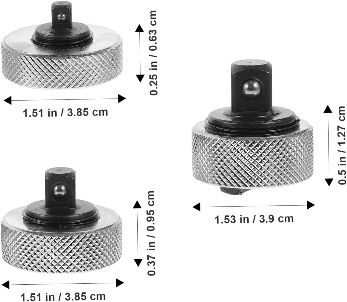 3 PCS Mini Ratchet Socket Wrench Whole Steel Palm Ratchet Socket Finger Reversible Ratchet Handle 1/4“ 3/8” 1/2” Drive