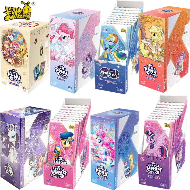 KAYOU Original My Little Pony Karte Glänzender Mond Twilight Sparkle Pinkie Pie Rainbow Dash Anime-Figur Sammelkarten Spielzeug