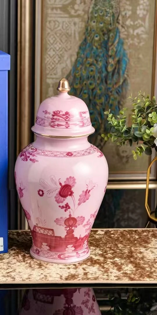 Porcelain General's Jar Container Bone China Captain's Jars 38*20*11.5cm