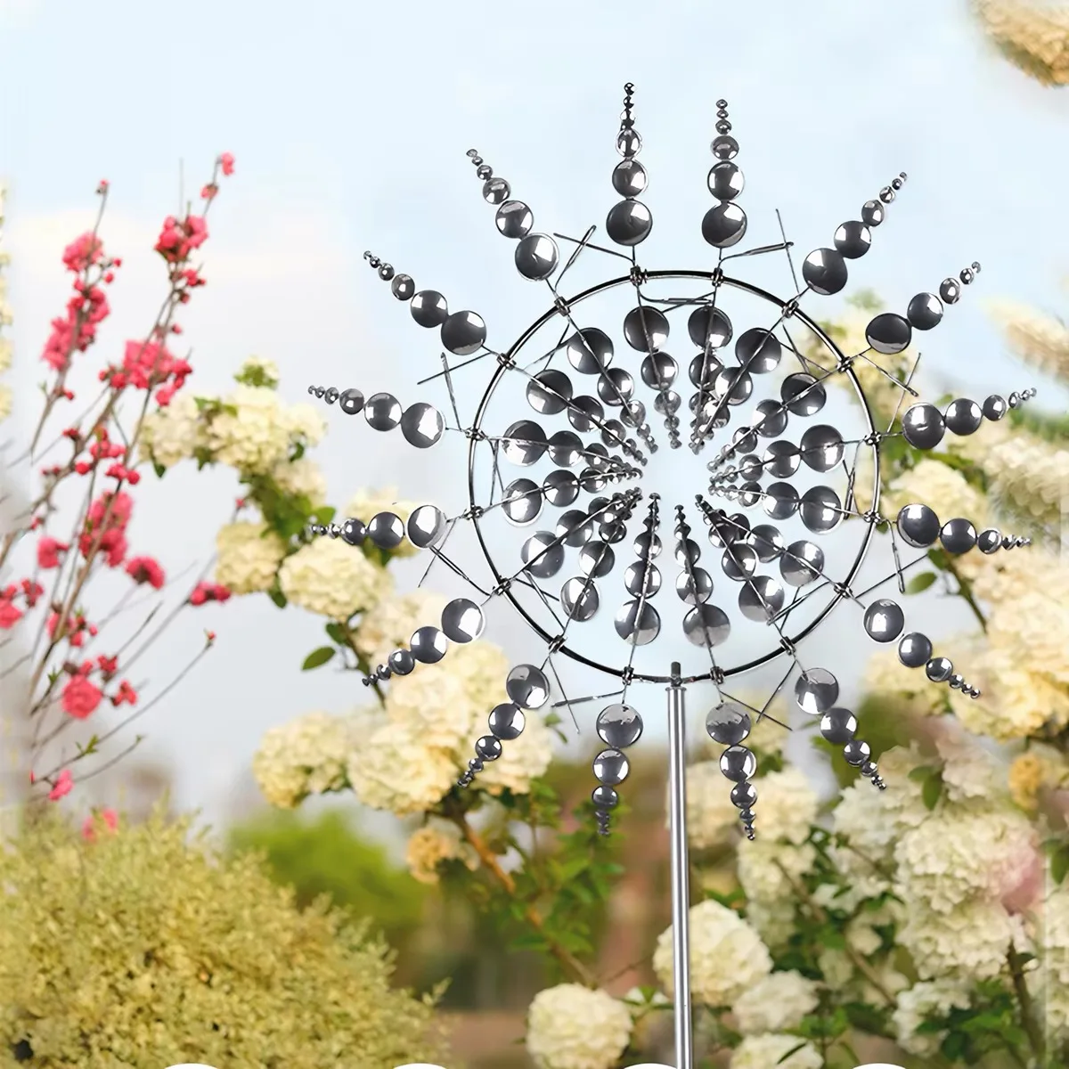 Outdoor Metal Windmill Wind Spinner Rotating Garden Art Decorative Windmill for Garden Decoration