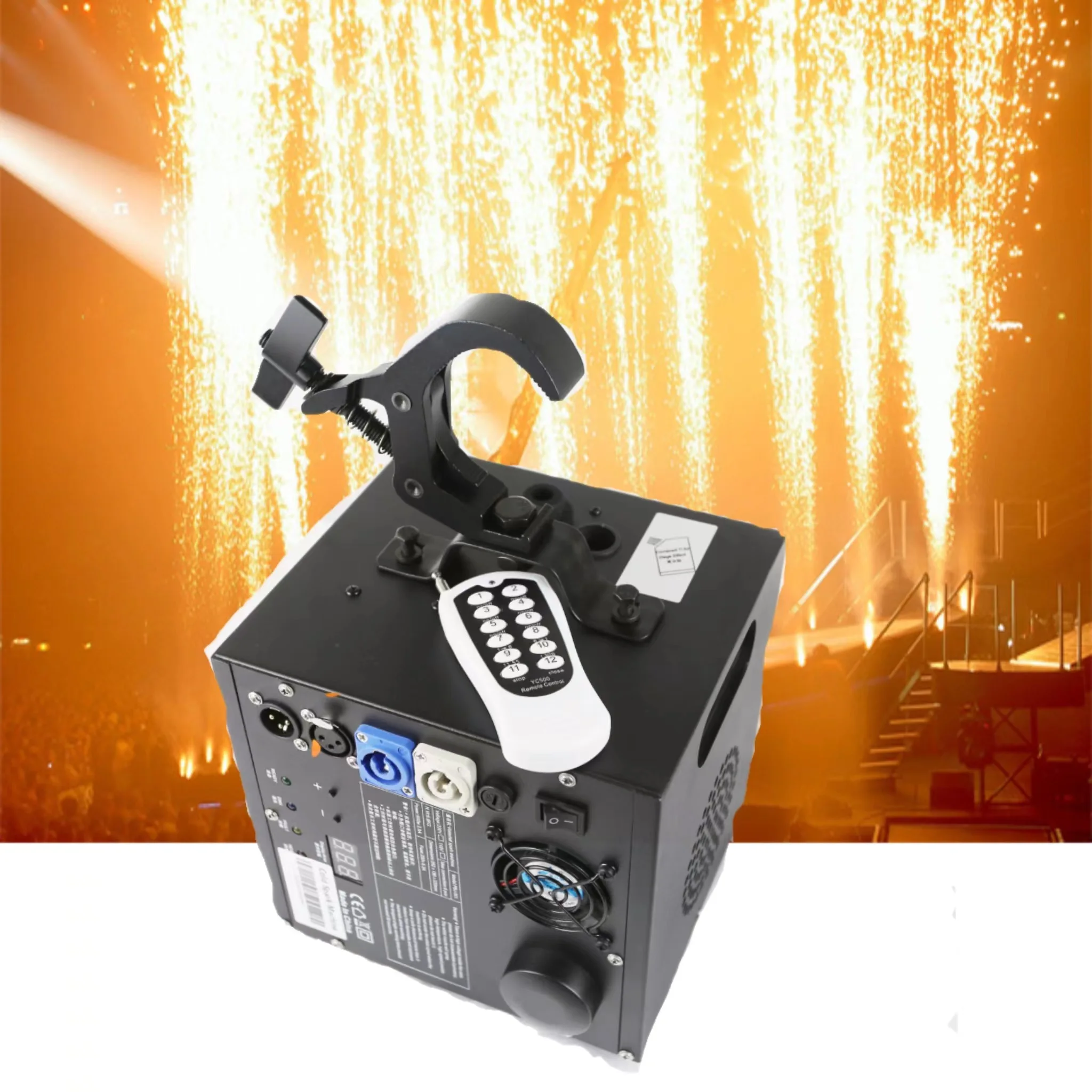 

DMX Spark Machine Remote Control Waterfall Spark Machine 600w Cold Spark Machine DMX Wedding Event Remote Control
