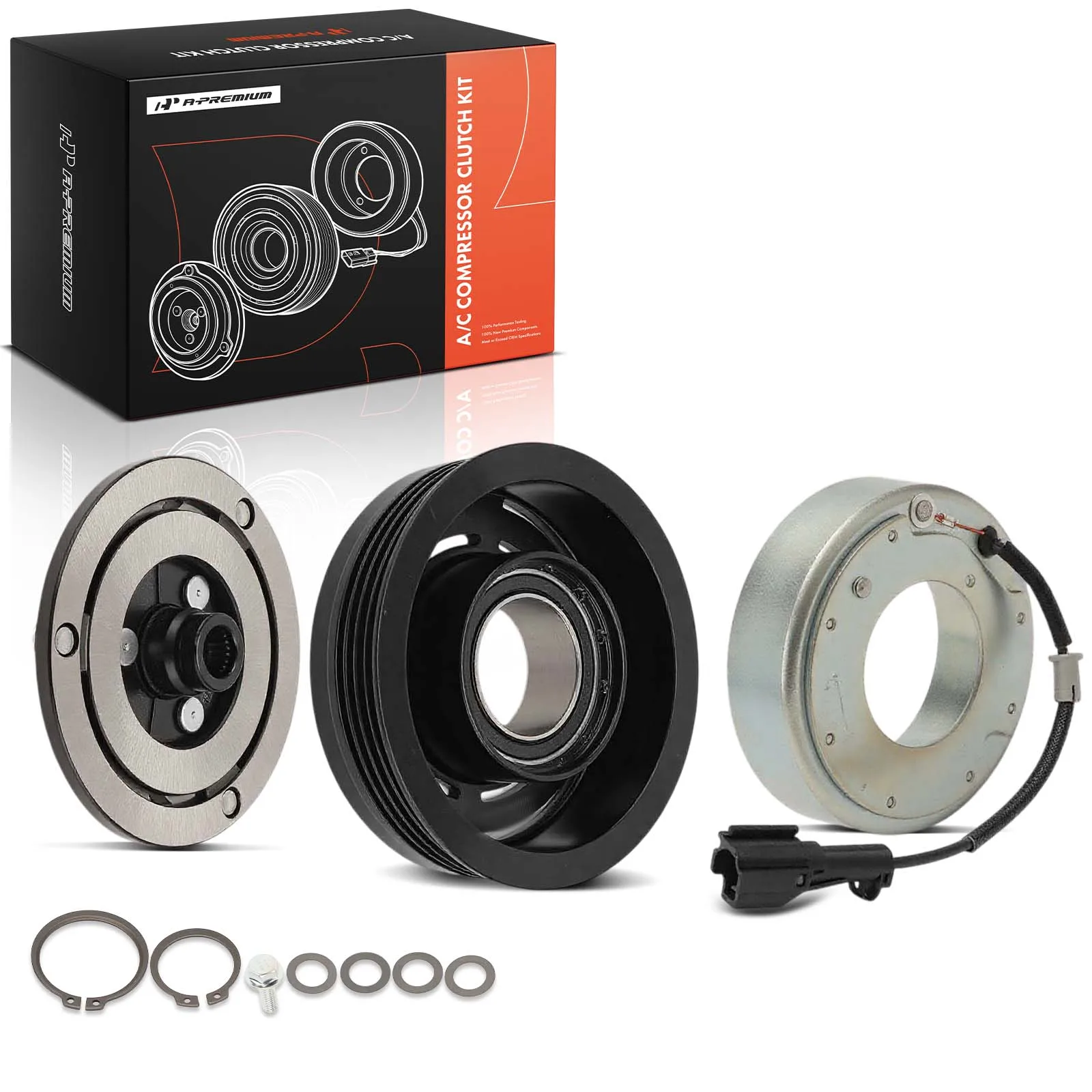 A-Premium AC Compressor Clutch Kit for Subaru Forester Impreza 2008-2014 WRX WRX STI 2015 - view 8