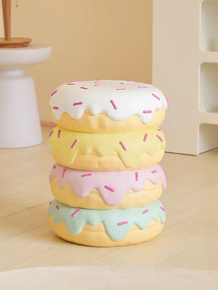 Creative Cookie Coffee Table Living Room Furniture Sofa Side Table Bedroom Bedside Table Home Furniture Small Round Stool