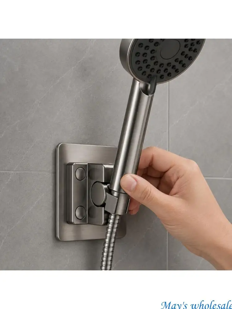 Shower Head Rest Replacement Wall Mounted Hand Shower Mount with Turning Neck and Secure Support for Bathroom Use 448A