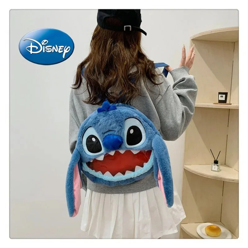 

Disney's New Plush Stitch Fashionable and Cute Women's Handbag Versatile Daily Travel Handbag
