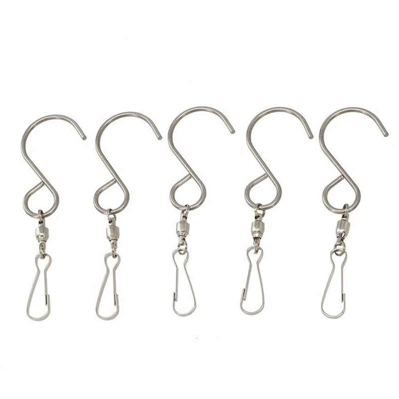 Multi-Purpose Swivel Hooks For Hanging Crystal Twisters And Birdhouses