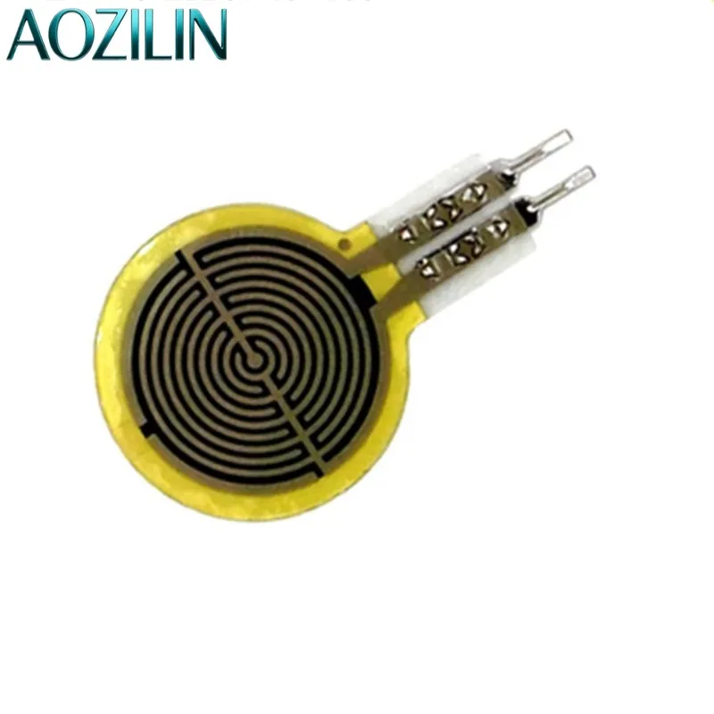AOZILIN Mini Thin Pressure Sensitive Resistor Short Lead Force Sensor Flexible Film Touch Detector Electronic Experiment 10 Pack