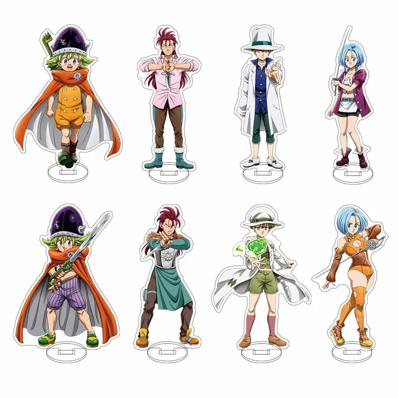 

15cm Anime The Seven Deadly Sins Acrylic Stand Action Figure Toy Double-sided PVC Desktop Stand Model key chain