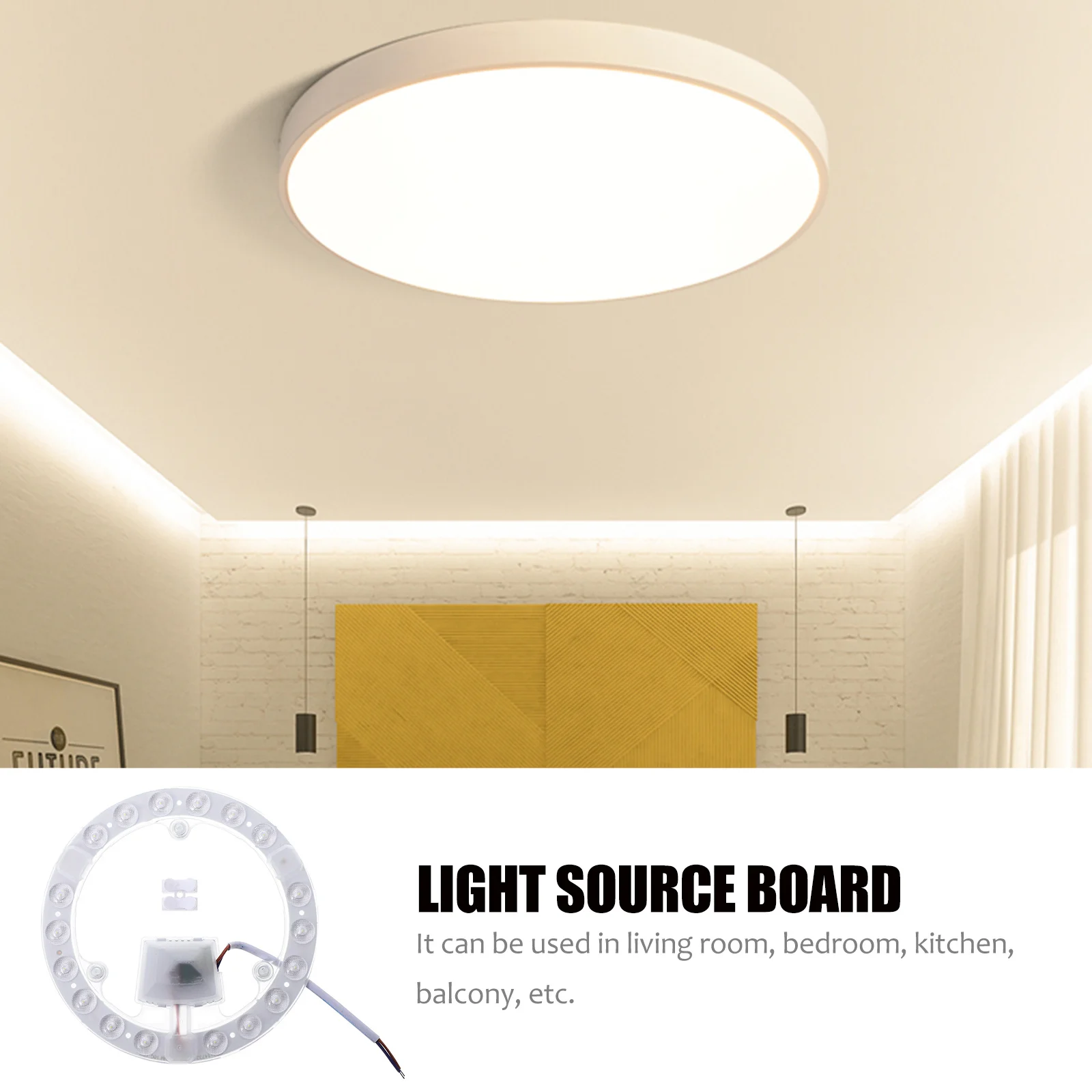 

Led Circular Magnetic Lighting Board For Ceiling Lamp Transformation Durable Lamp Source Board For Home Bedroom Dining