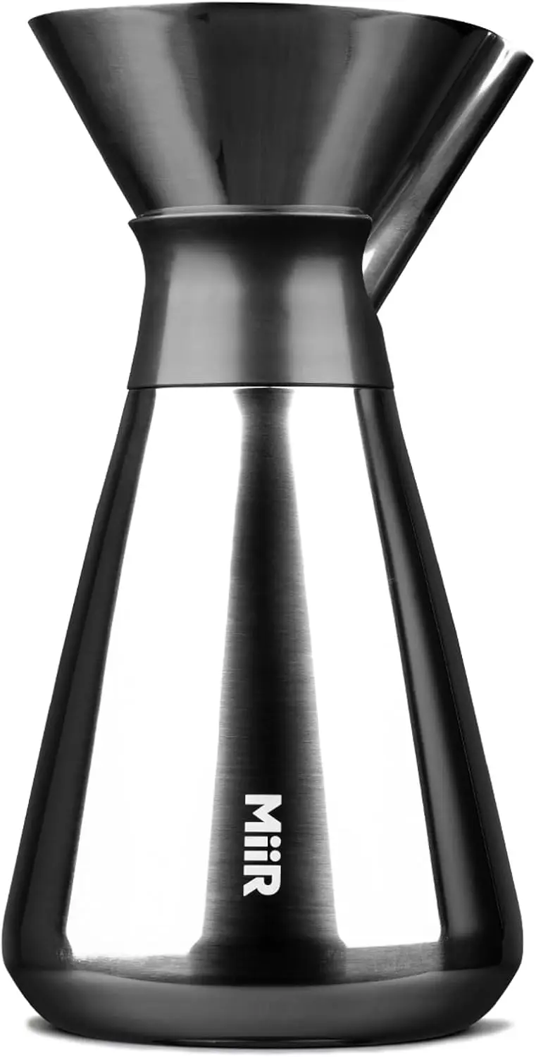 

New Standard Carafe, 33oz Shatterproof, Durable Double-Wall Vacuum Insulated Coffee Carafe for Pour Over Coffee