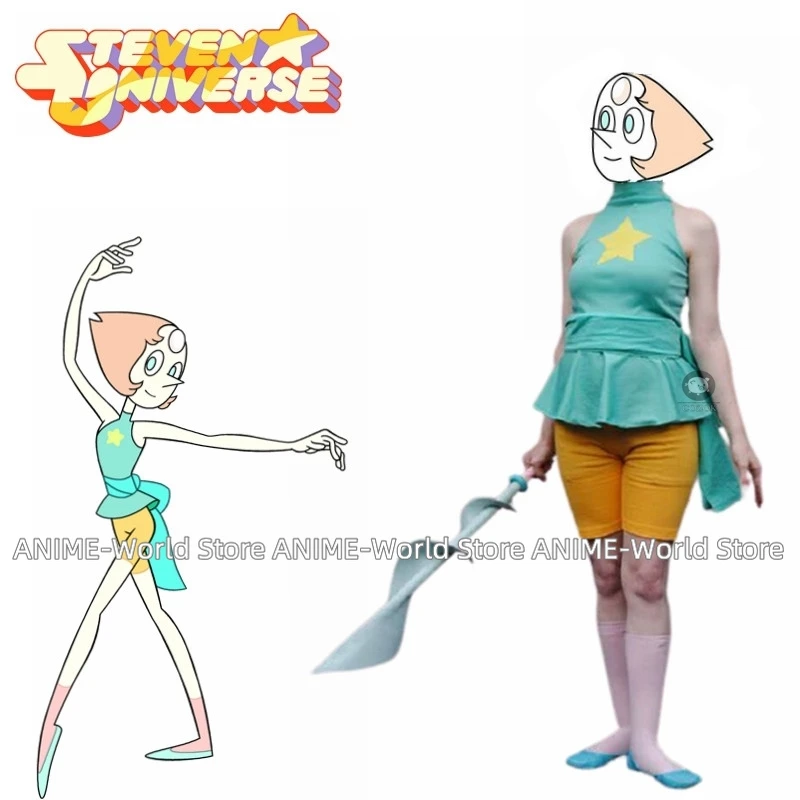 

Steven Universe Cosplay Pearl Halloween Cosplay Costume Custom Any Size