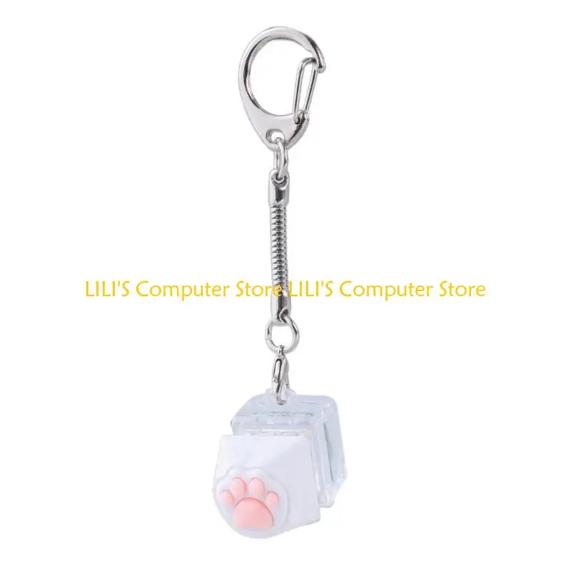 A52B Silicone Cats Paws Mechanical Keyboard Switches Tester Keychain Gift for Adult
