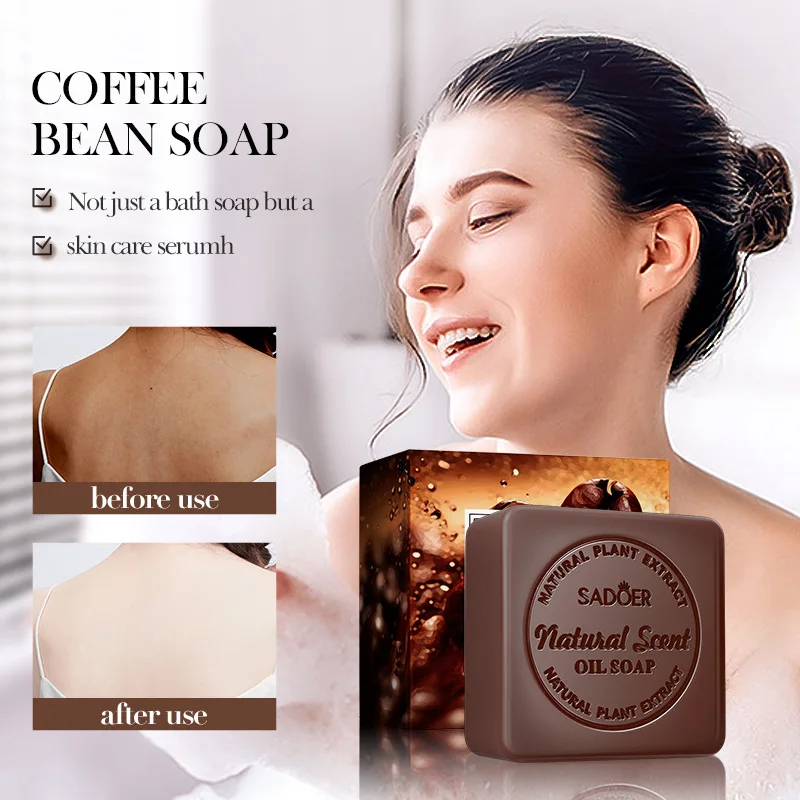 Natural Coffee Essential Oil Soap Women Cleaner Body Care Laundry Foam Cleansing Portable Sheets Deep Wash Intimate Glutathione