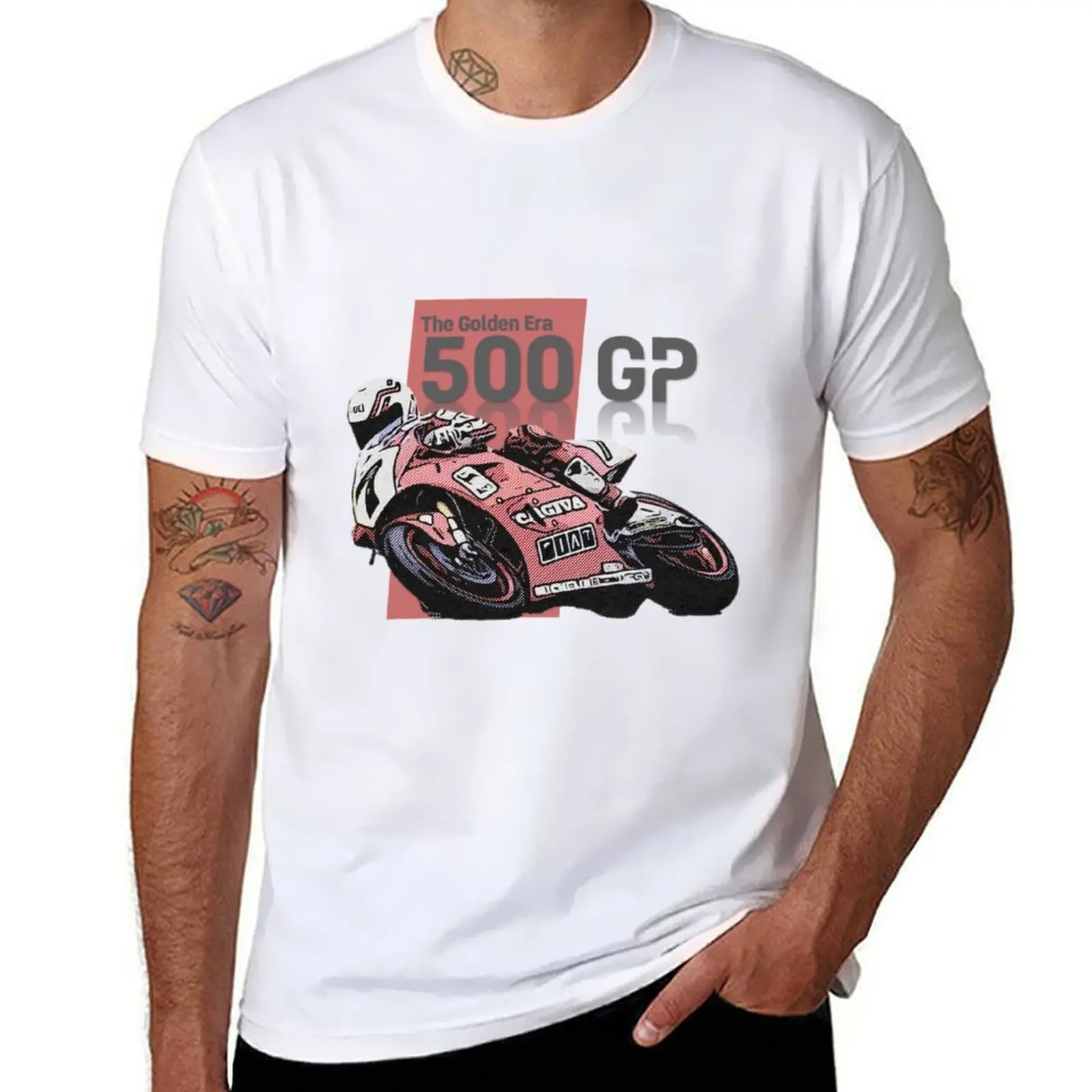 

The Golden Era 500 GP Cagiva Lawson T-Shirt man t shirt cotton t shirts for man cotton T-Shirt