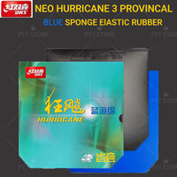 DHS NEO Hurricane 3 Provincial Table Tennis Rubber Blue Sponge Sticky Ping Pong Rubber Sheet Neo H3 Provincal BS Original DHS