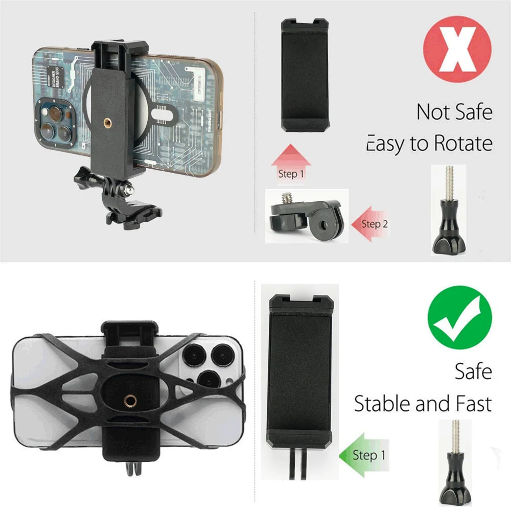 Support de téléphone pour iPhone 13, 14, 15, Samsung, sangle de poitrine, ceinture, corps, SFP, support de clip de téléphone pour Insta360, Gopro 12, 11, 10, 9, 8, 7, nouveau