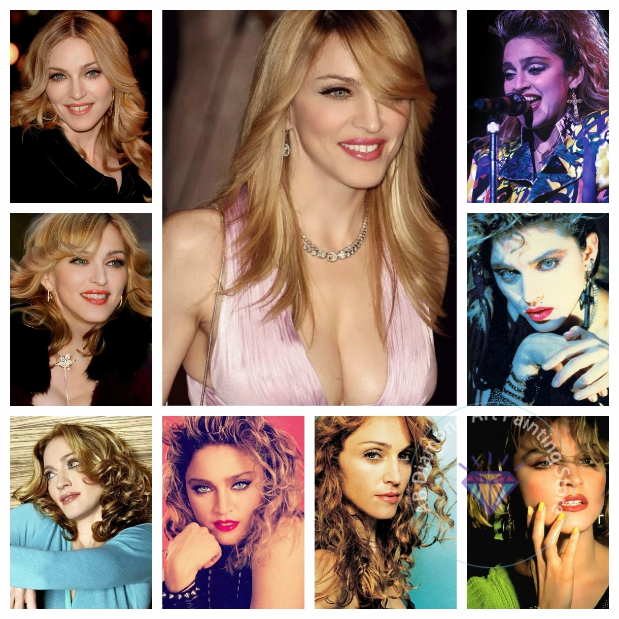 

AB Diamond Painting Kit Singer M-Madonna-L-Louise-C-Cicconer 5D DIY Embroidery Cross Stitch Handmade Art Gift Crafts Home Gift