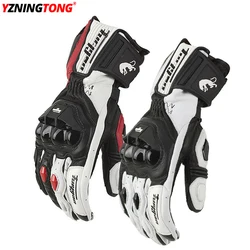 Professional Motorcycle Gloves Red White Off-road Racing Motos Drop Resistance Outdoor Luvas Black suvs full long style