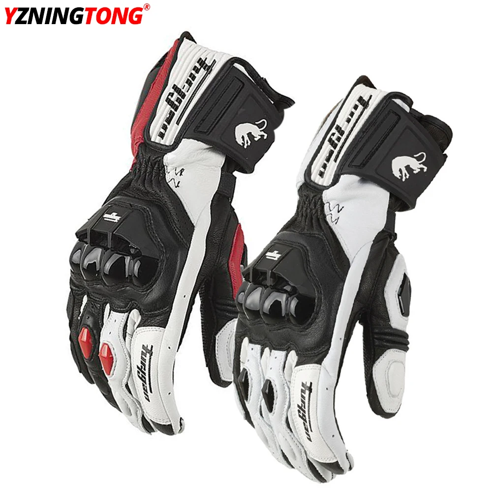Professional Motorcycle Gloves Red White Off-road Racing Motos Drop Resistance Outdoor Luvas Black suvs full long style