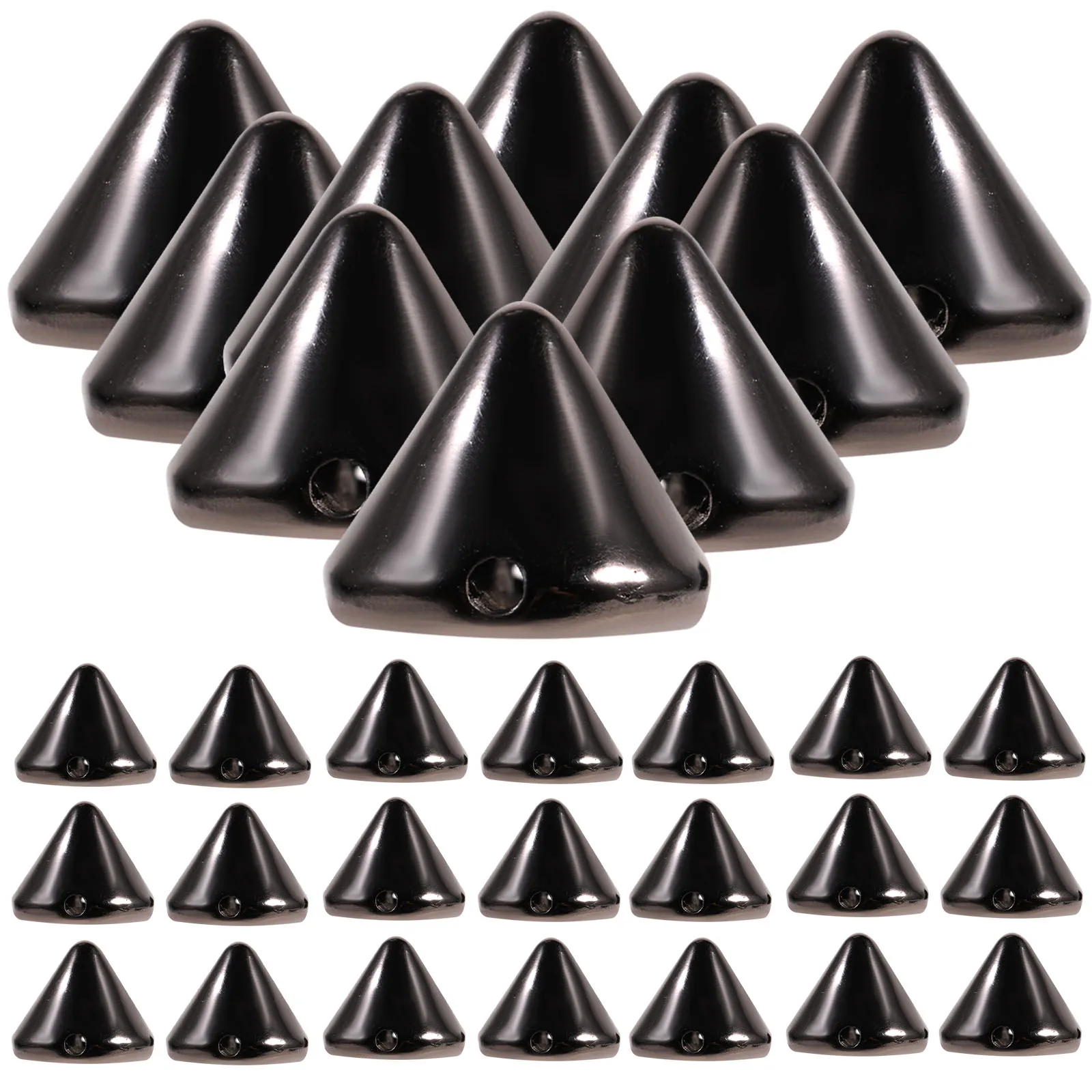 

100 Pcs Jewelry Embellishments Cone Spikes Studs Spacer Beads for DIY Bags Shoes Jackets Punk Style Accessories