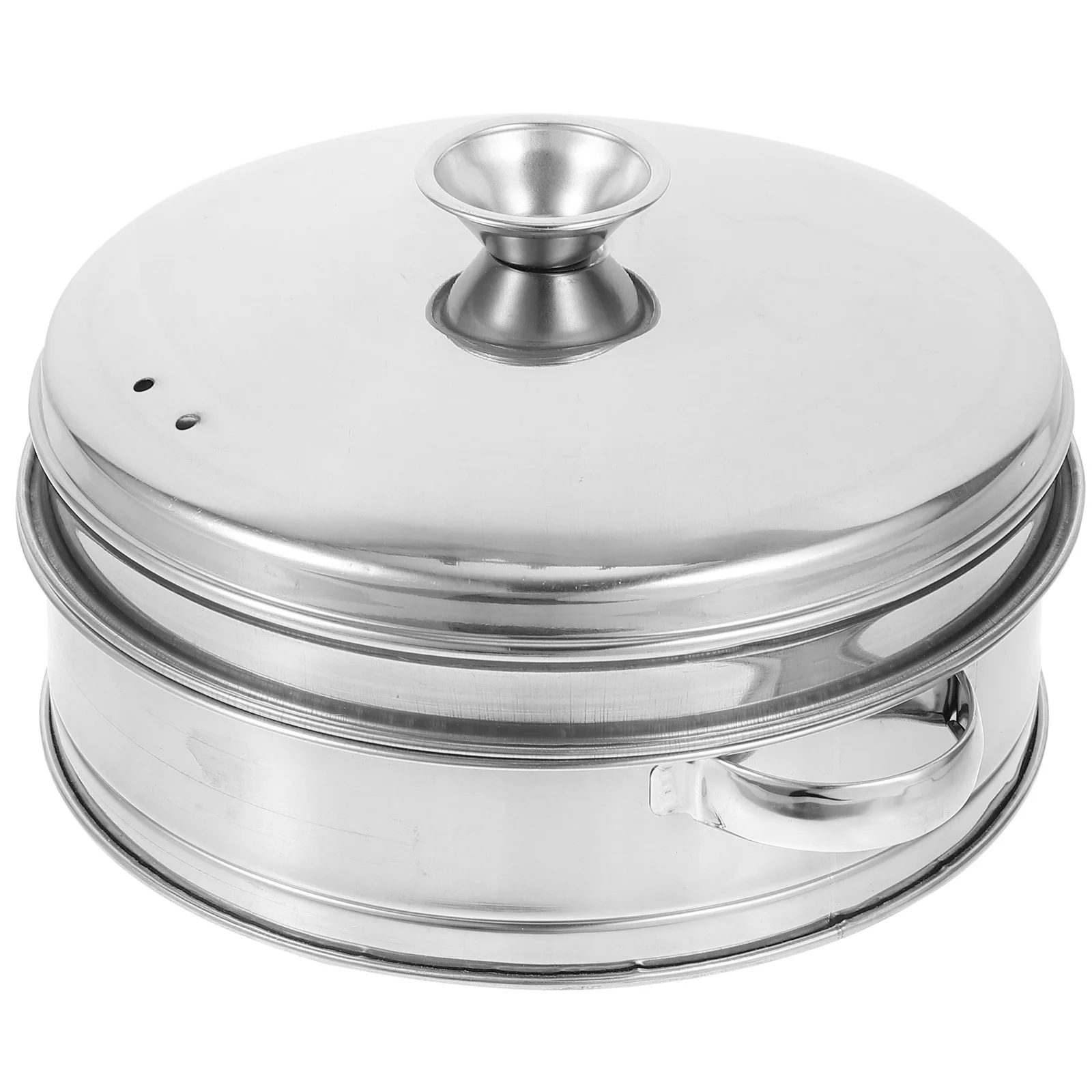 Cesta de vapor de acero inoxidable, doble mango para verduras, mariscos, albóndigas, carne, Dim Sum, Wok, utensilios de cocina, 1 Juego