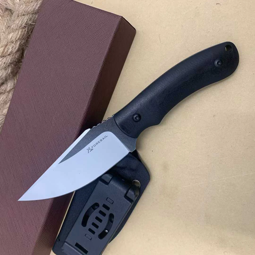 

4 Inch Utility Knife With Cover DC53 Mode Steel Blade G10 Handle Chef Paring Barbecue Peeling Slicing Cleaver Kitchen Knives