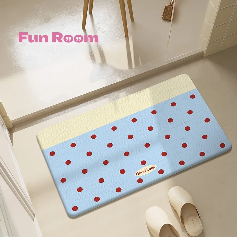 

Qui Dry Silicon Dendroid Mat Batoom Entrance Door Mat Absorbent Toilet Batoom Silicon Dendroid Board Foot Pad Home Decor