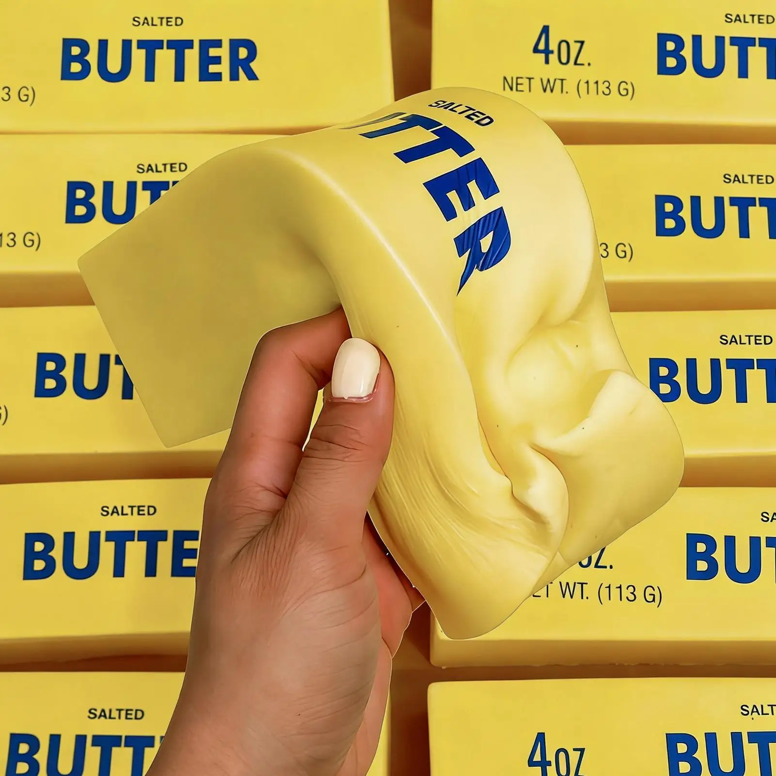 

Soft Big Butter Anti-stress Fidget Toy Slow Rebound Stress relieve Squeezing Toy For Kids Teens Students Adults Home Office