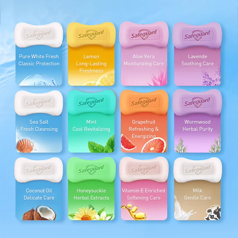 صابون الحماية، صابون غسيل اليد والجسم، إزالة العث، عطر طويل الأمد، 6 قطع، صابون اليد، صابون الجسم للاستخدام اليومي 115 جرام