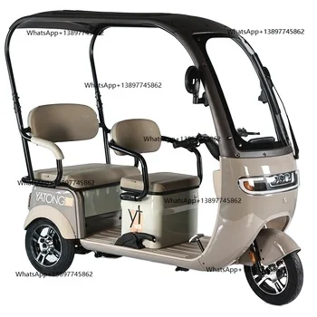 

Peiqi Popular wholesale cargo bike electric tricycle for passengers bicycle electric bike 3 wheels tricycles with roof