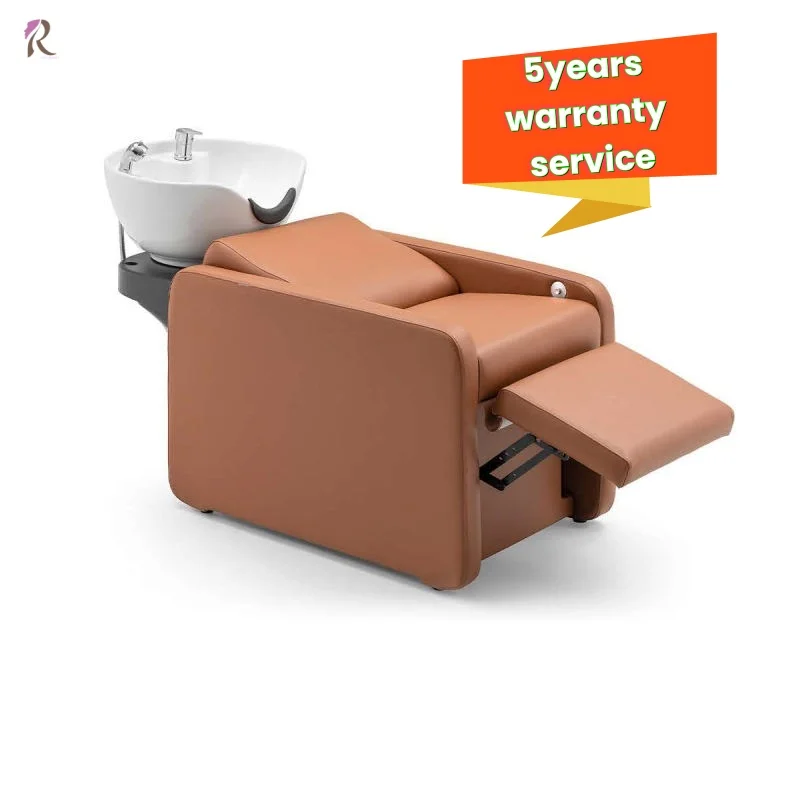 Electric Adjustable Shampoo Bed  Fiberglass Base Hair Salon Washing Equipment
