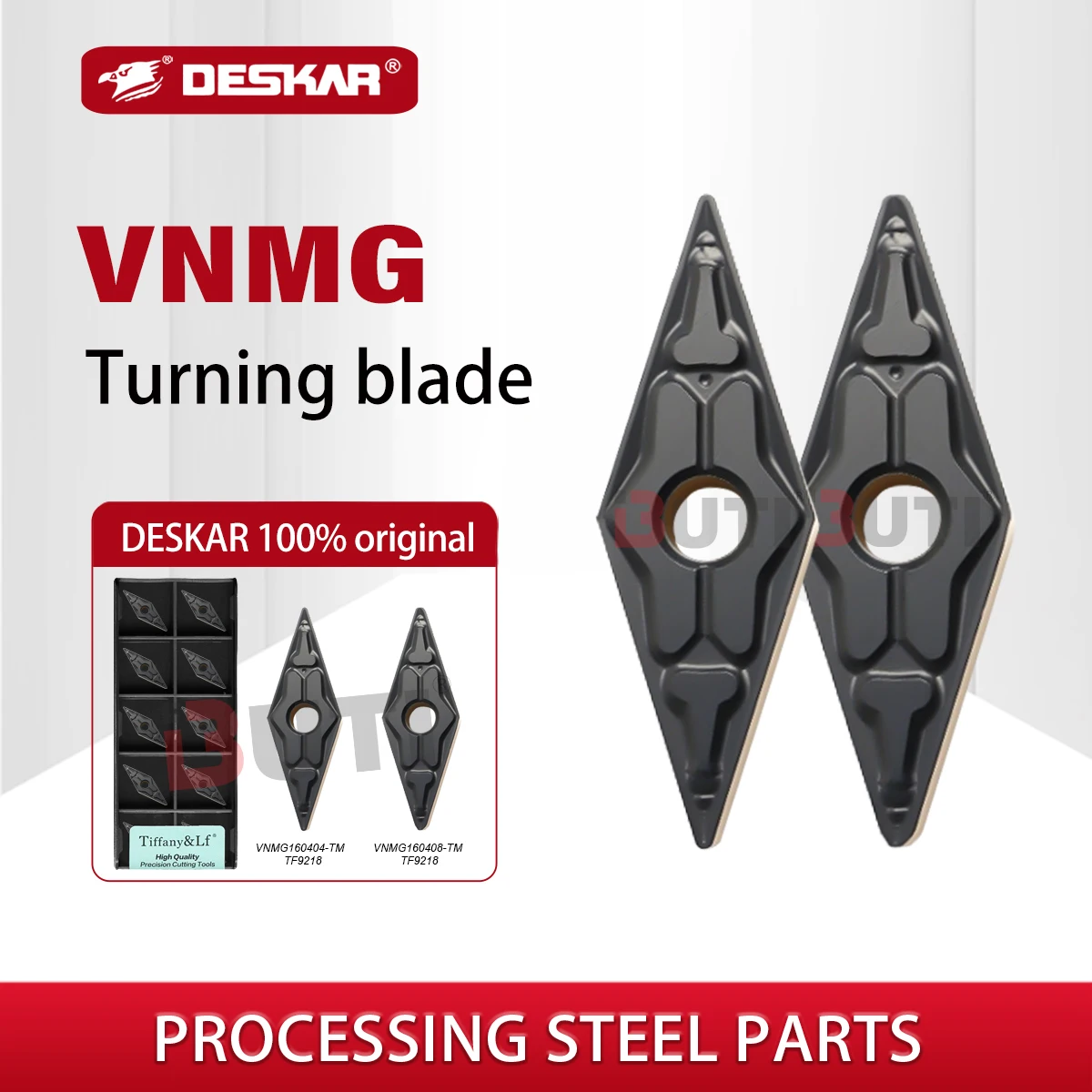 

DESKAR 100% оригинальные ромбические двухцветные вставки с ЧПУ VNMG 160404 VNMG 160408 VNMG 160412 TM LF9218 Токарные инструменты из карбида стали